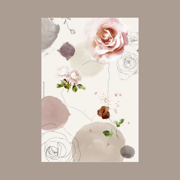 ABSTRACT FLORAL - (CARDSTOCK) DASHBOARD