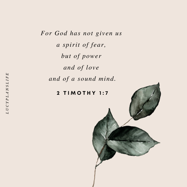 2 TIMOTHY 1:7 - JOURNALING CARD