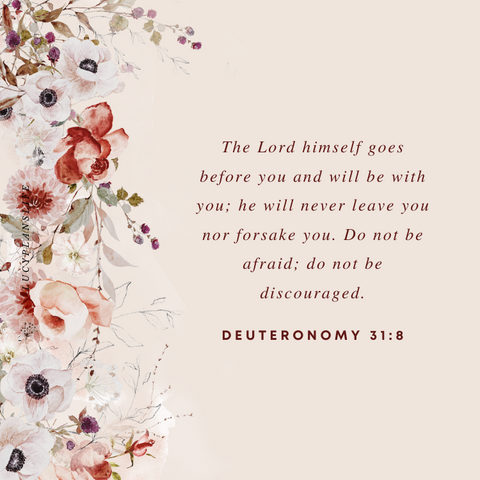 DEUTERONOMY 31:8 - JOURNALING CARD