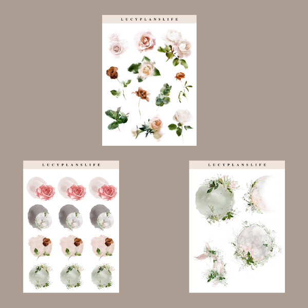 August Elements (Set of 3) Sheets - Stickers