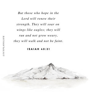 ISAIAH 40:31 - JOURNALING CARD