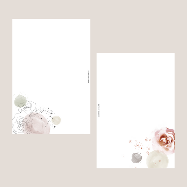 ABSTRACT FLORAL NOTES - INSERT