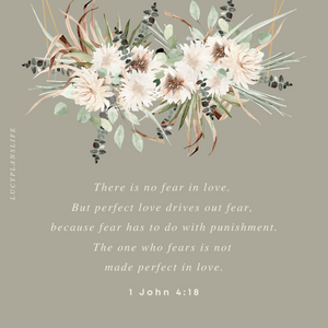 1 JOHN 4:18 - JOURNALING CARD
