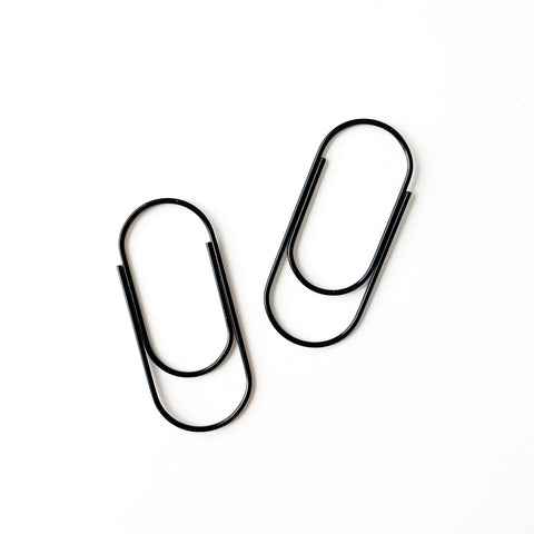 BLACK LARGE SPECIALTY PAPERCLIP - PAGE MARKERS