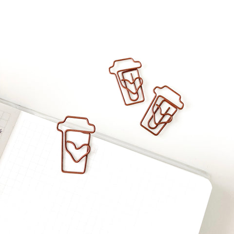 COFFEE SPECIALTY PAPERCLIP - PAGE MARKERS