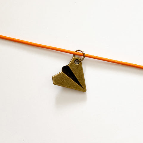 PAPER AIRPLANE - SPECIALTY CHARM