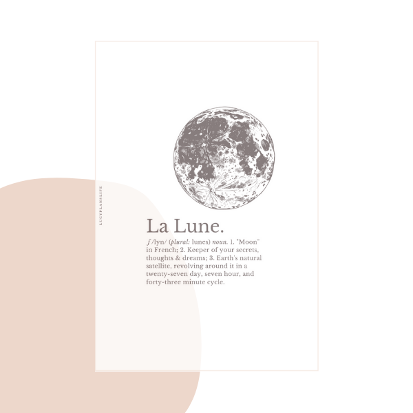 "LA LUNE" MOON - (DIGITAL) DASHBOARD